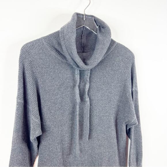 Prana Milani Merino Wool Blend Cowl Neck Sweater Dress S Grey - Picture 4 of 8